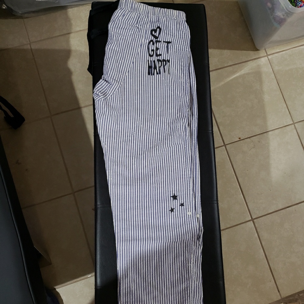 Pink pajama pants